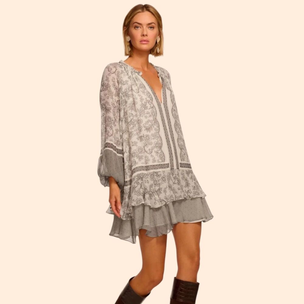Ramy Brook Josefine Silk Mini Dress